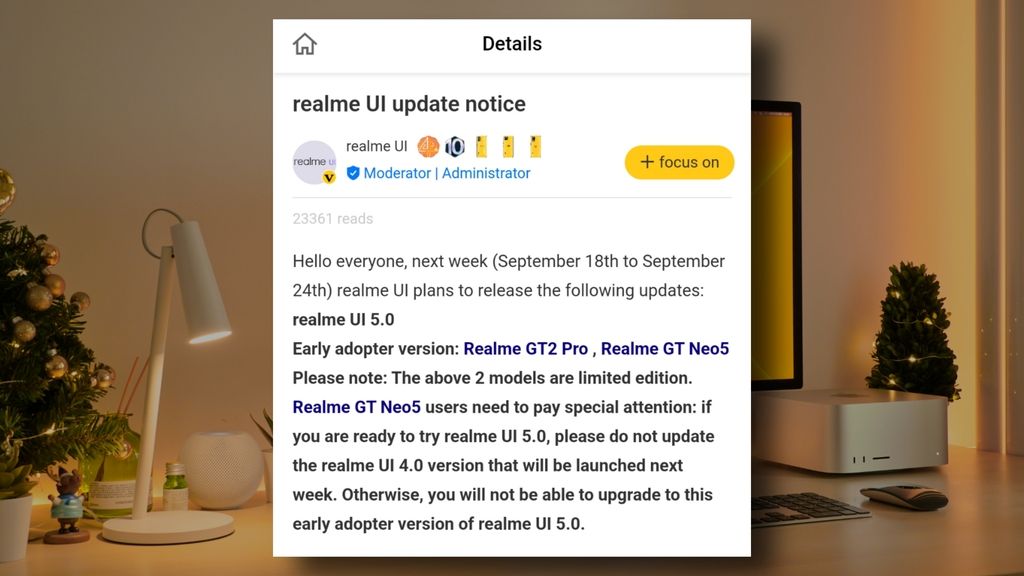 Realme UI 5.0 release date 